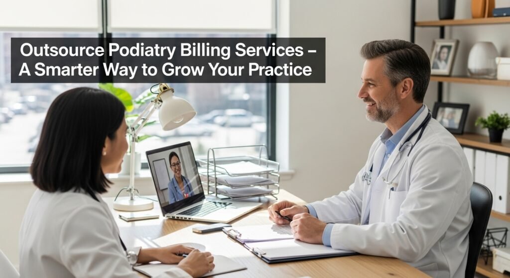 Podiatry clinic owner outsourcing billing services to a professional medical billing team in the US